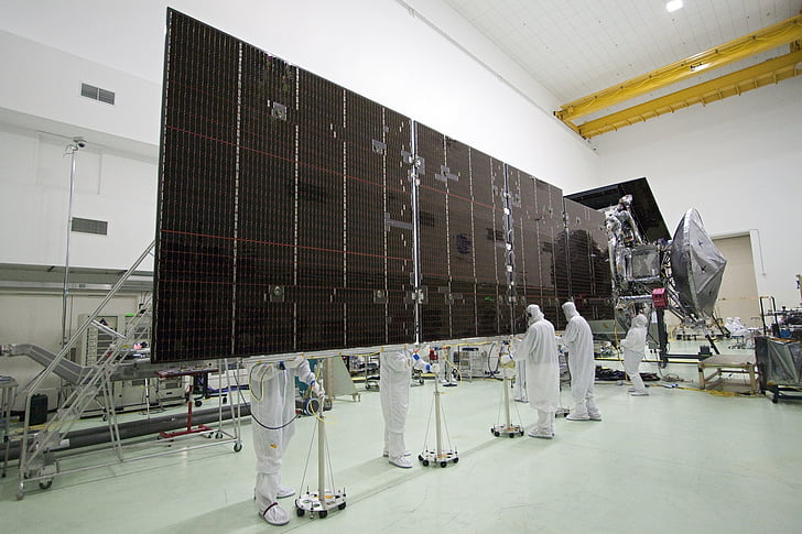 Spacecraft solar power technicians